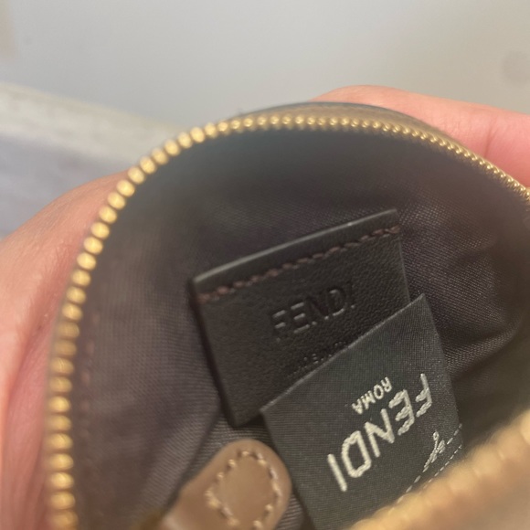 Authentic F is FENDI Coin Purse with key chain - Picture 5 of 9